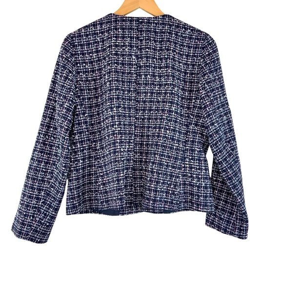 Talbots Tweed Blazer in Navy Blue - Picture 5 of 5